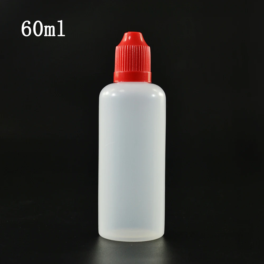 200 Pcs Labs 10ml 15ml 60ml 100ml Plastic Squeeze Bottle Oils Saline Drops Eye Liquid Drop Bottle with 15 mm Neck Childproof Cap