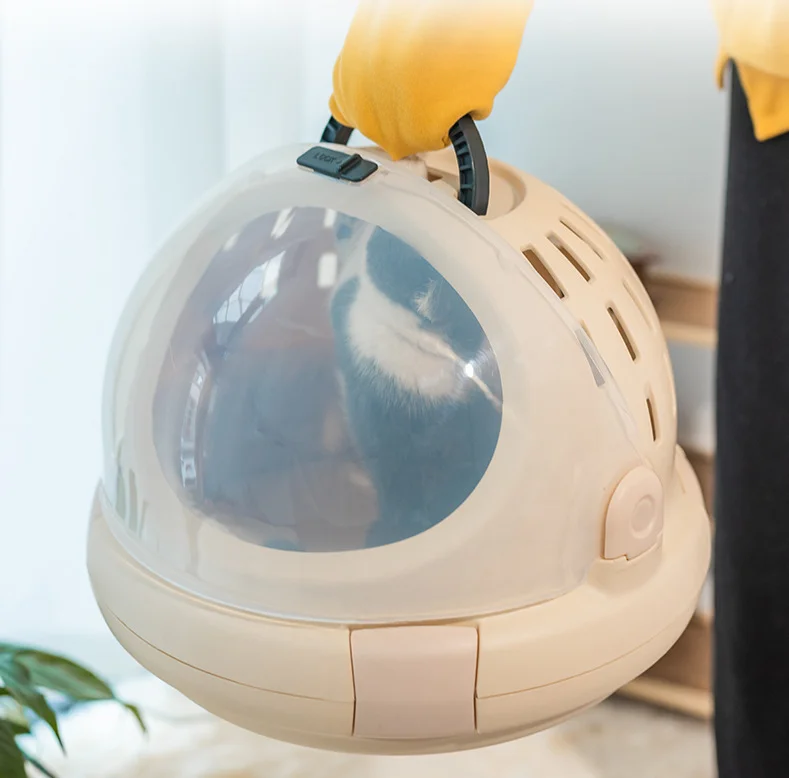 New Style Semi-closed Cat Bed and Portable Cats Carrier Multifunctional Space Capsule Cat Space Capsule Bed