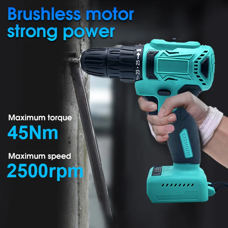 HANGLOI Lithium Battery Power Screw drivers Cordless Drill Rechargeable Mini Electric Hand Drill Home DIY Electric Screwdriver