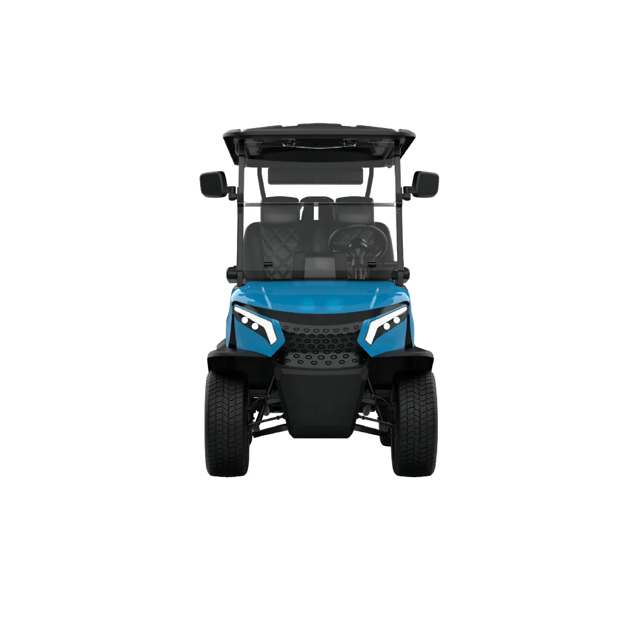 4 Seat G-X1  Blue Electric leisure Vehicle with Lithium battery 72v speed 56km/h