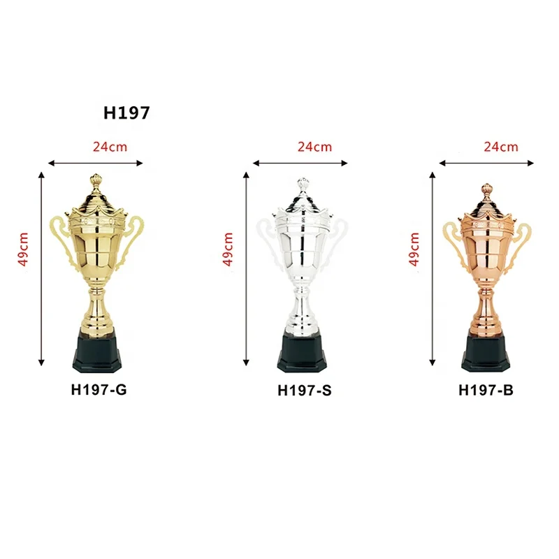 Trophy Cup Manufacturing Luxury Soccer Medals And Awards Trophies Made In China Medalhas E Trofeus Winner Souvenir Gold Trophy
