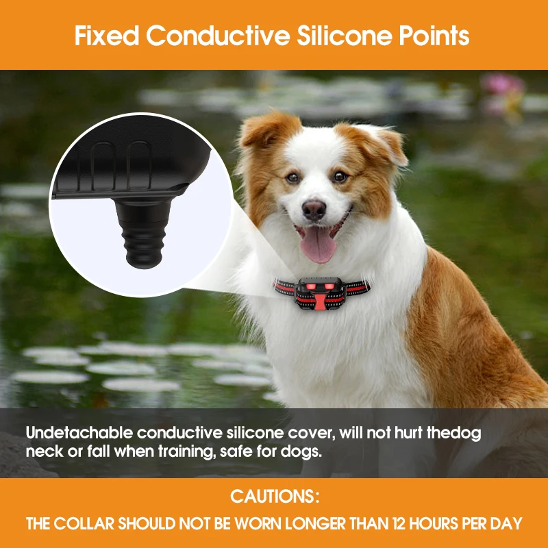 Best Quality IP67 Waterproof 2600Ft Remote Control Rechargeable Tactical Shock Anti Barking Dog Training Collar