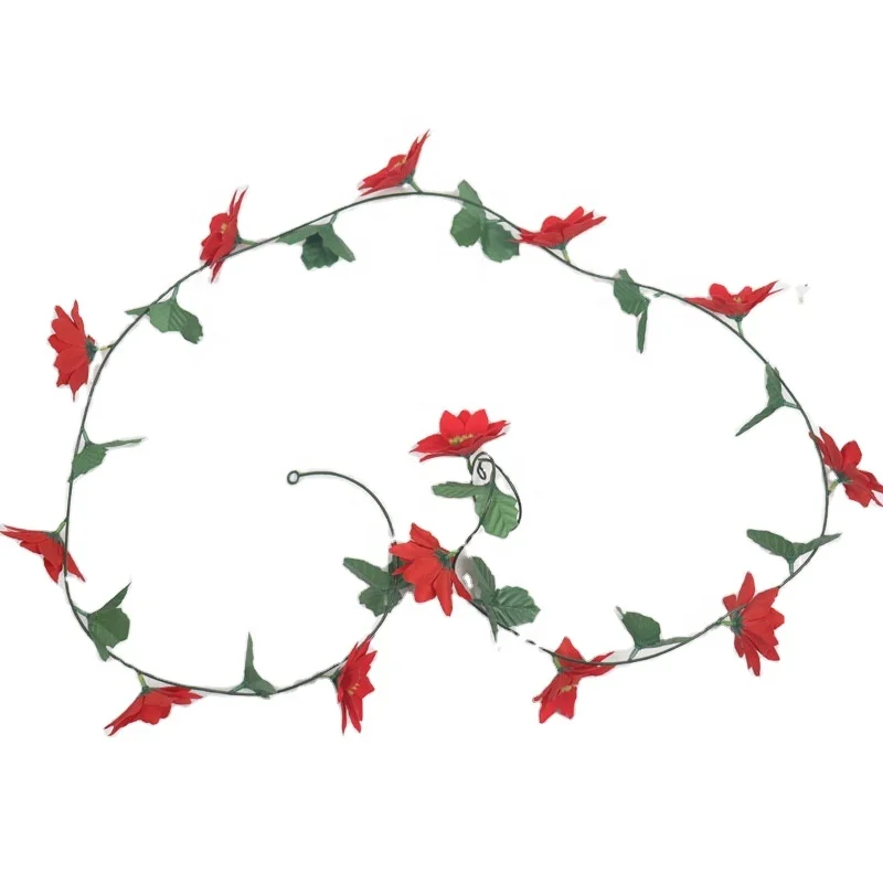 Wholesale Artificial Ivy Vines Green Leaf Plant Faux Christmas Flower Garland Flower Manufacturer Hanging Flower Vine Wall Decor