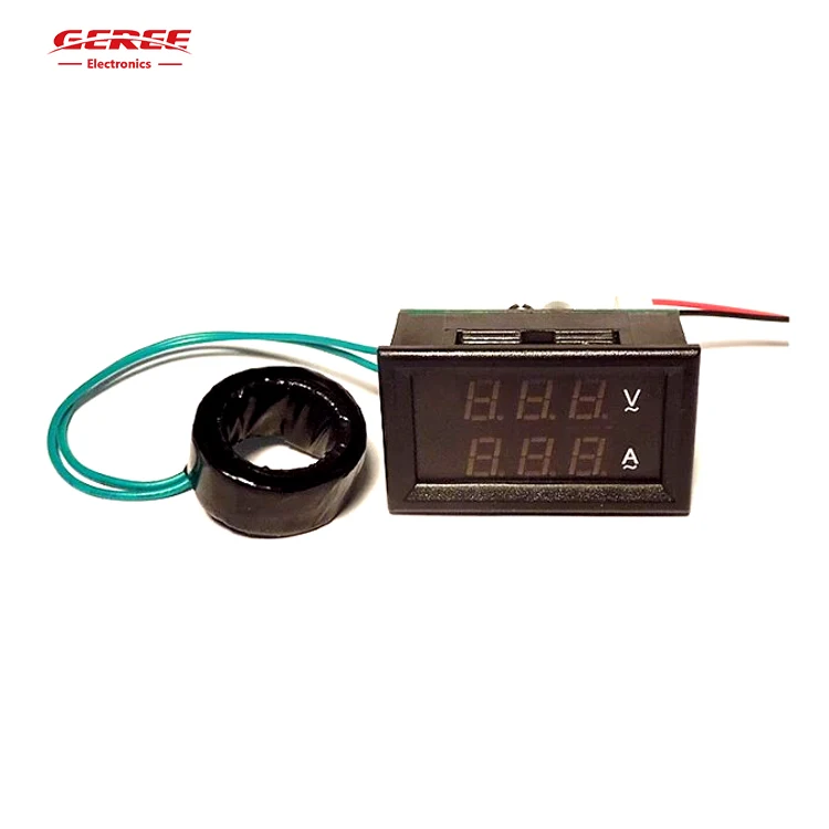 Factory Outlet YB27VA AC 220V Ammeter Voltmeter Small Household 2 in 1 Dual Display Converter 10A Wattmeter 3 Phase 380V