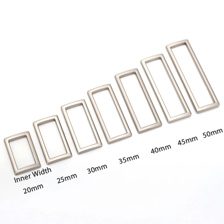 Europe Standard Metal Rectangle Metal Ring For Swimwear, Garments, Handbag Hardware Accessories Directly Factory