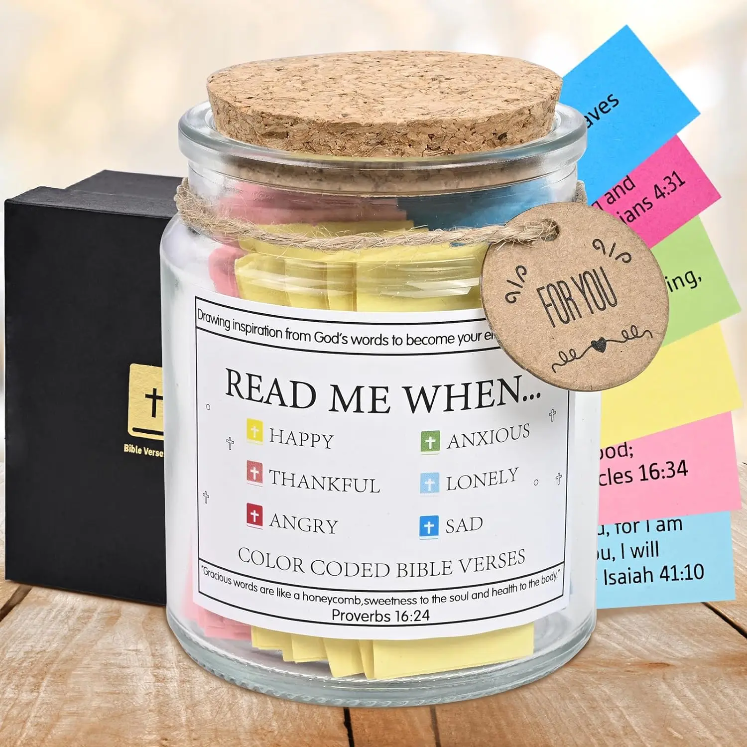 Bible Verse Jar Read Me When Bible Verses Jar Christian Gifts for Women Birthday