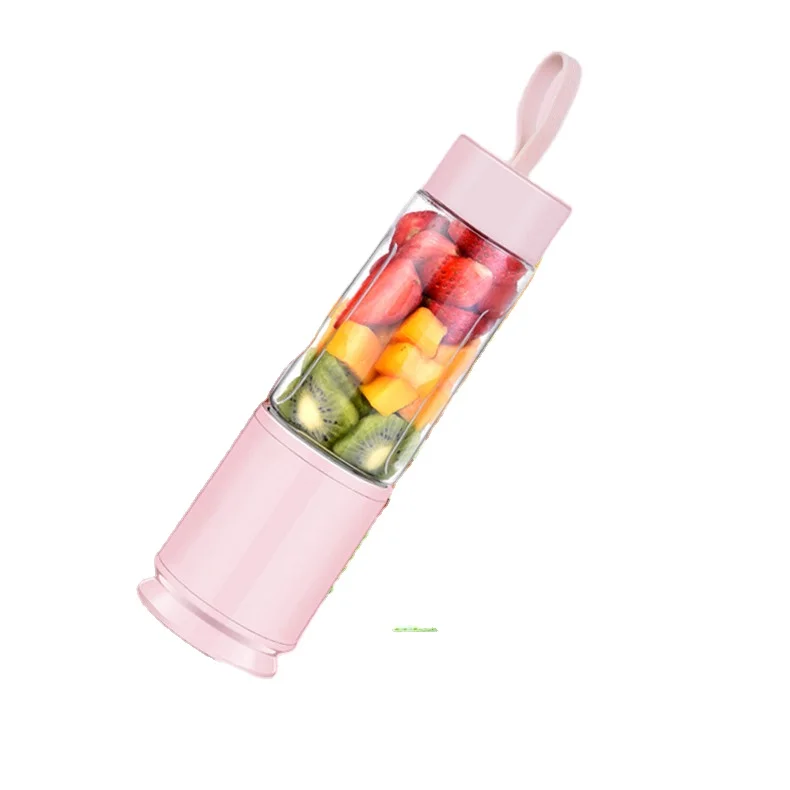 350ml Portable Blender Smoothie Electric Mini Home Portable Juicer 4 Blades Blender Fruits Mixer Hand Operated Blender