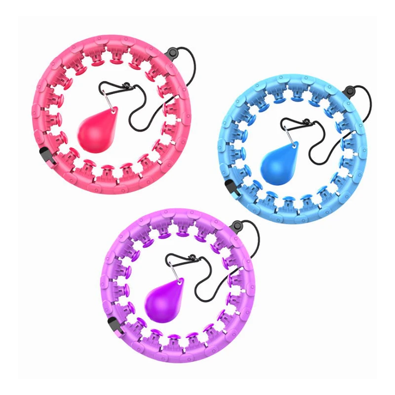 
Fitness equipment weighted Hula Ring hoops home gym training accessories Hoola hoop with an exercise ball 