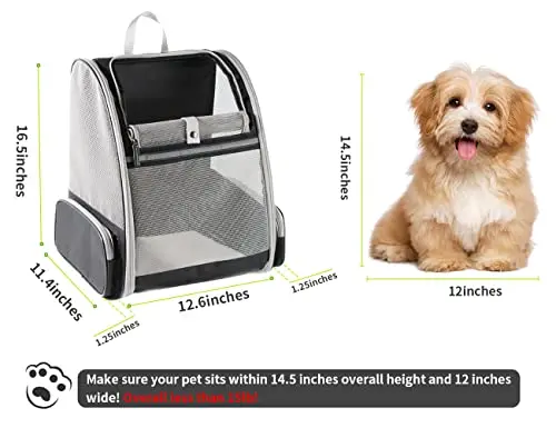 Accept Logo Customization Innovative Traveler Transparent Breathable Backpack Pet Carriers for Cats and Dogs