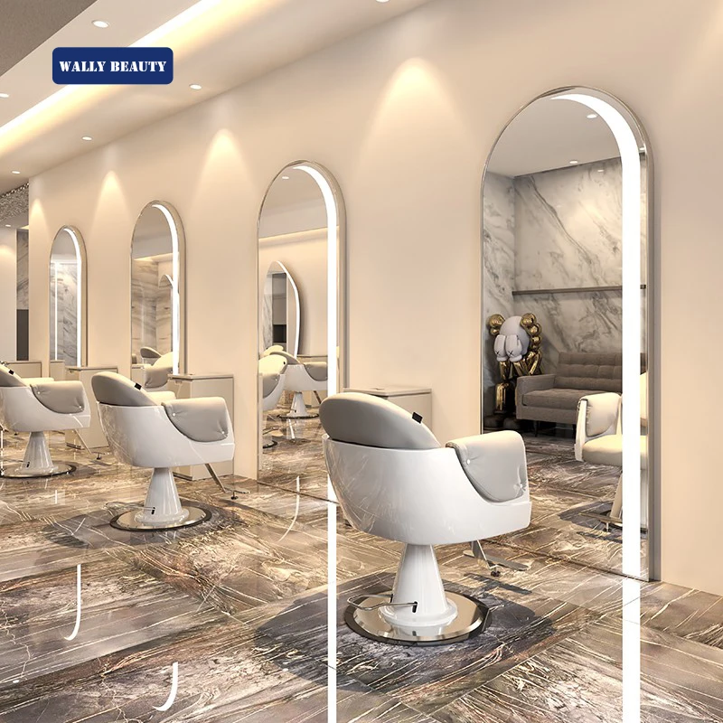 Wallybeauty frames decorative copper salon mirror station mirror styling hair equipment for salon beauty