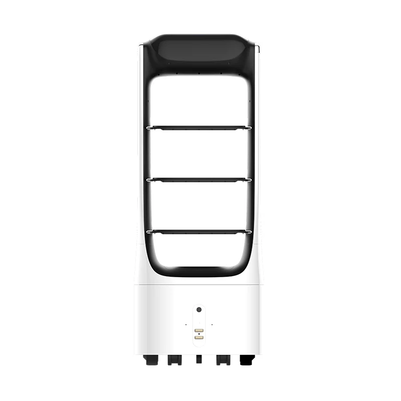  New arrival fully autonomous food delivery robot artificial intelligent restaurant waiter