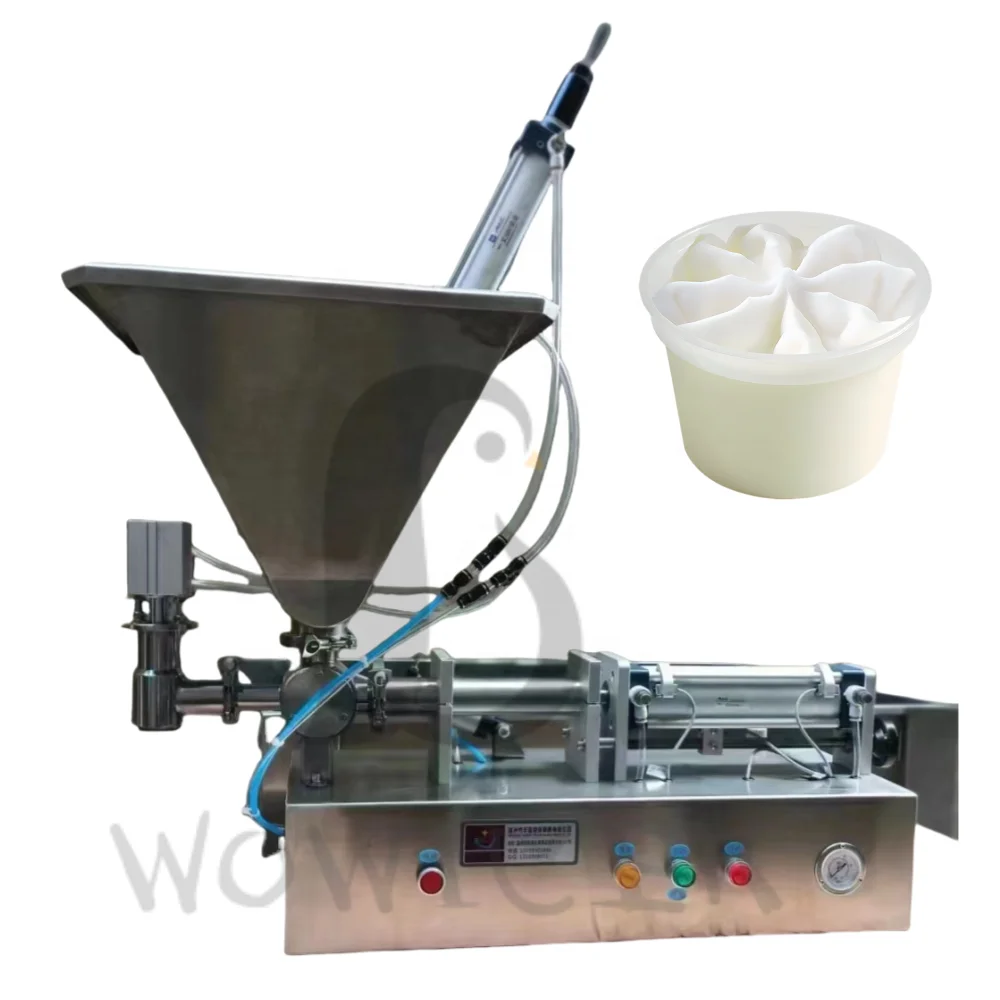 Maker Cup Cone Single Head Semi Automatic Filling Ice Cream Fill Machine For Small Business