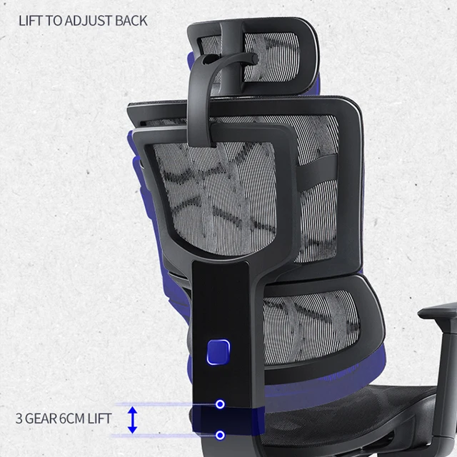 Best ergonomic back design office chair executive computer swivel chair high back mesh chai