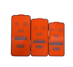 2022 полное покрытие клеевое ударопрочное закаленное стекло без пузырьков 21D Защита экрана для Iphone 12 Mini Pro Max