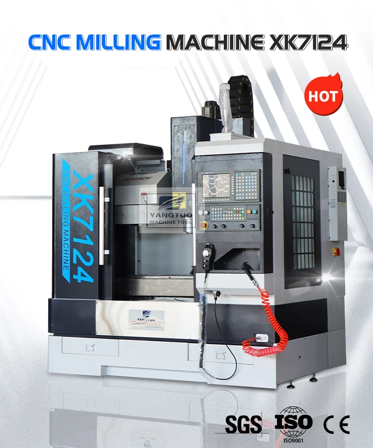 cheap price factory sell FANUC 0i MF system vertical milling machine center XK7124 vmc milling machine