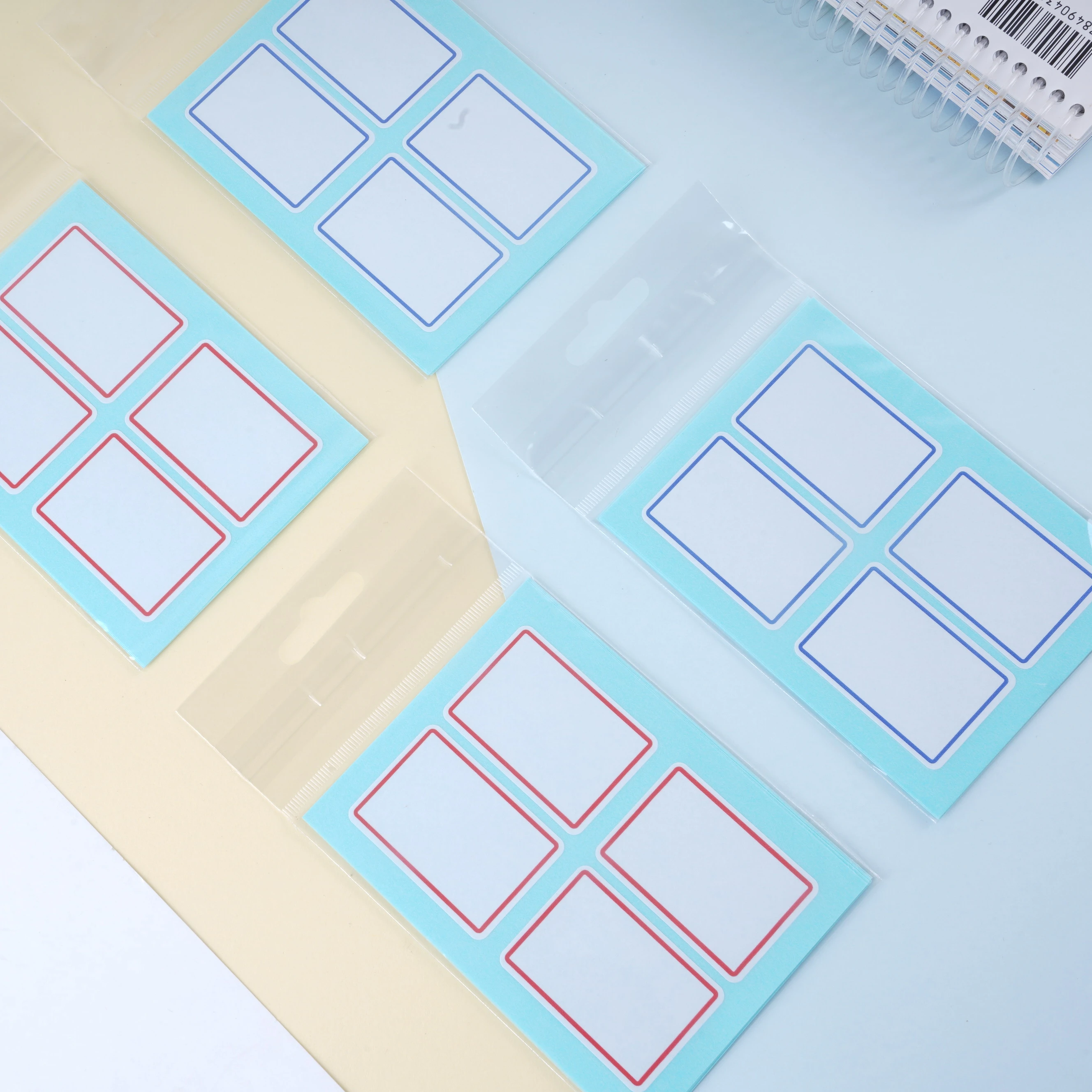 Канцелярские принадлежности белая бумажная этикетка