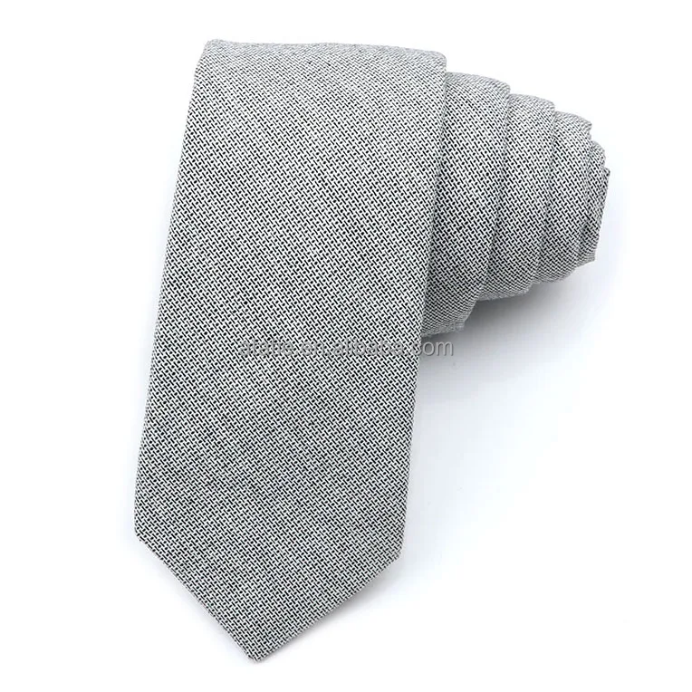 Pure Colorful Mens Fashion Tie Casual Cotton Plaid Striped Necktie 6CM Width Narrow Wedding Business for Men