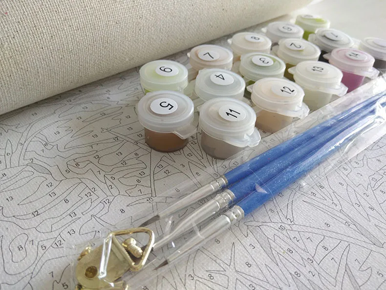 Слон картина маслом по номерам ручная роспись маслом на холсте цифровой настенная живопись