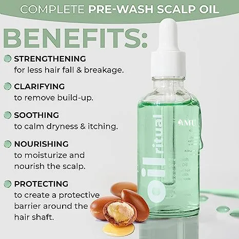 Hair care products natural essential oil rosemary tea tree oil pre wash hair oil & hair growth serum