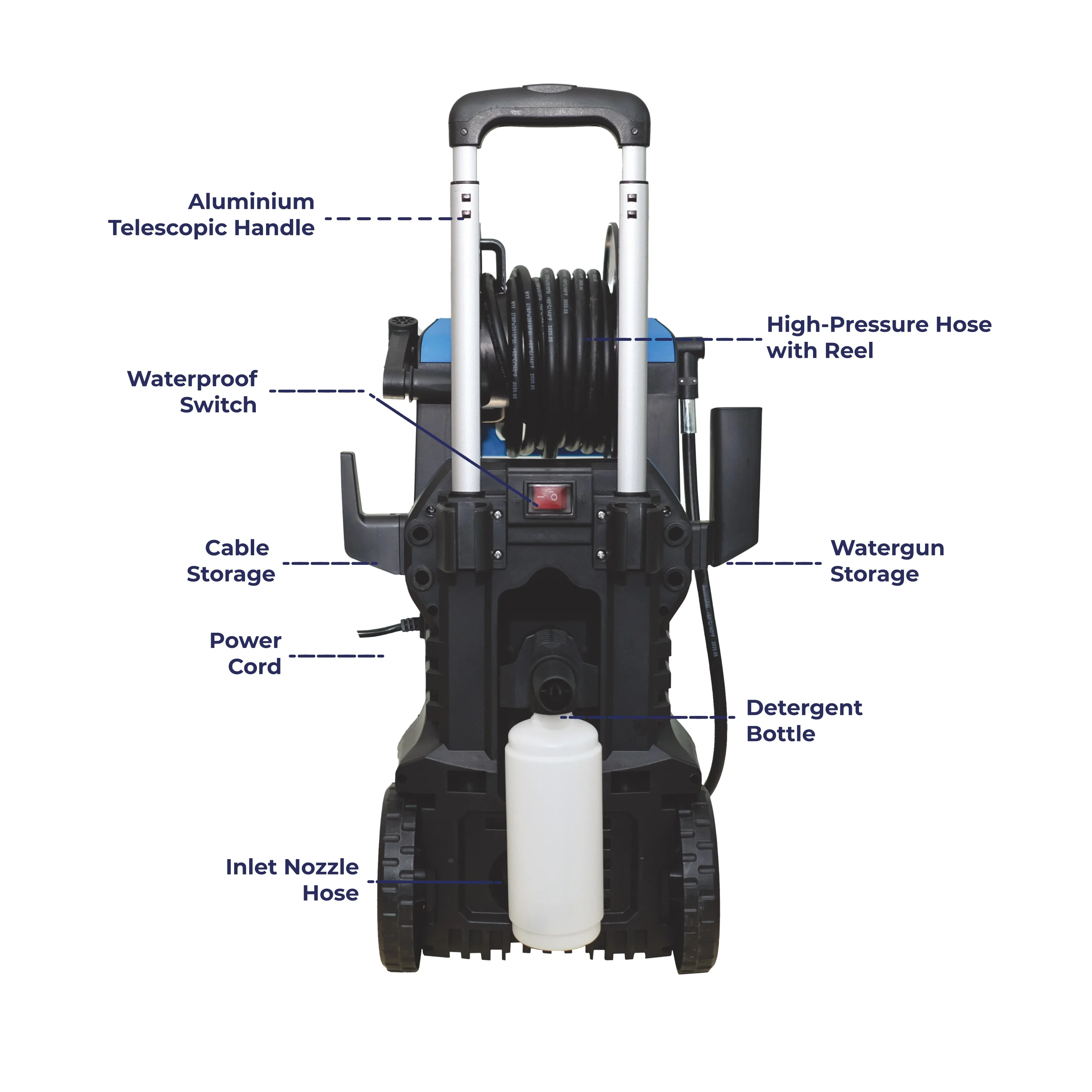 Amazon hot 1800W High Pressure Car Washer Made Of Induction Machine For Home Garden & Car Cleaning