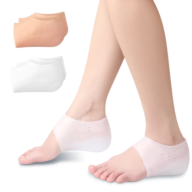 invisible Heel Insoles Comfortable and breath Heel Shoe Lift 3.5cm Silicone Half Height Increase Insoles