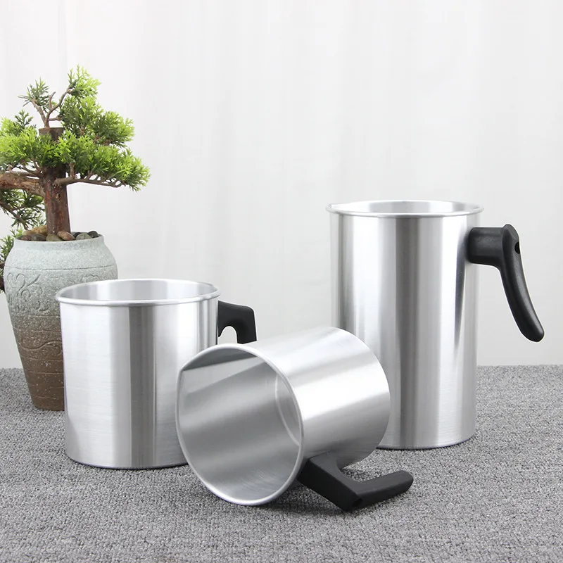 Light Candle Making Pouring Pot Handle Designed Aluminum Candle Wax Melting Pot 304 Stainless Steel Candle Making Pot