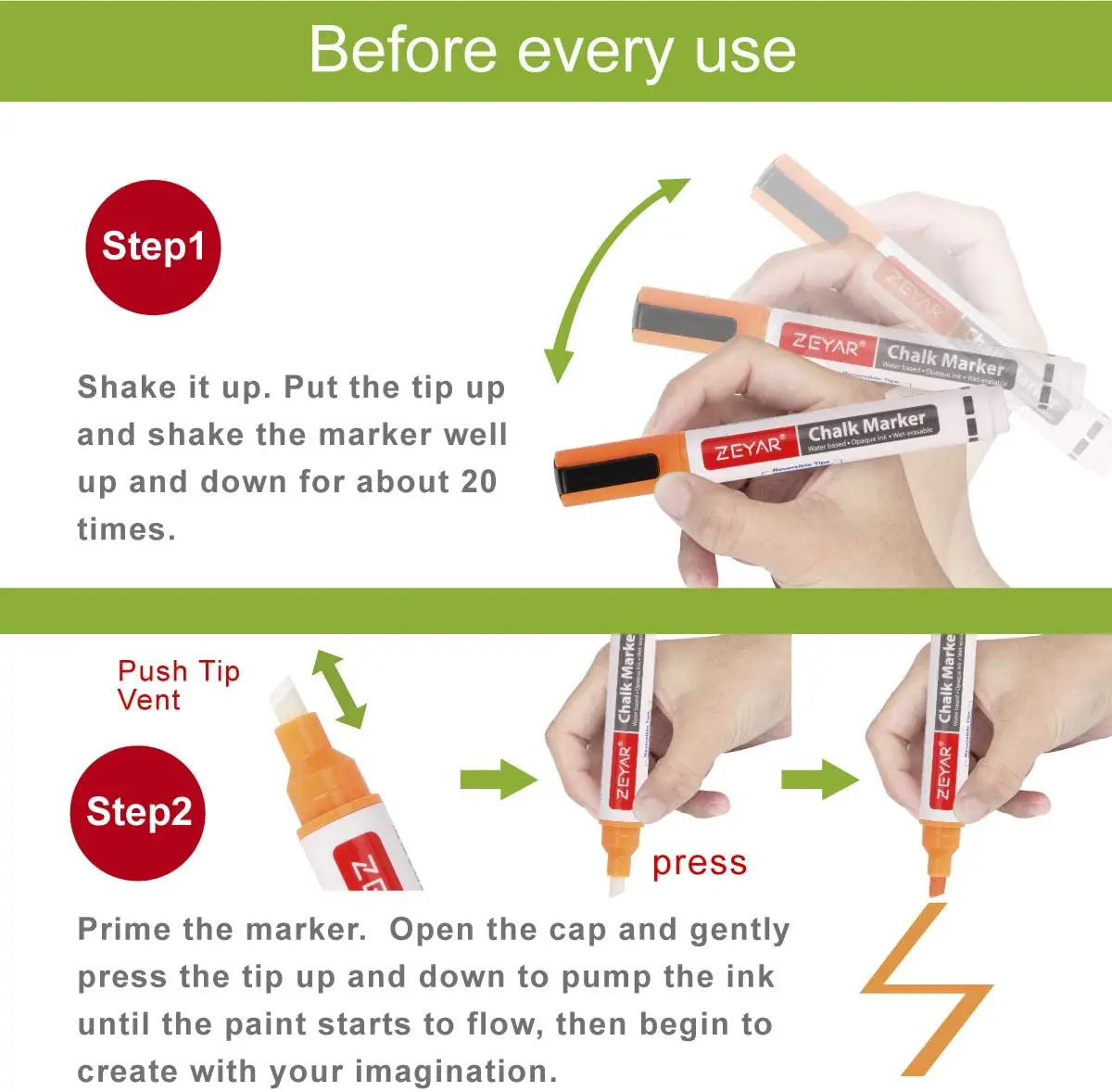 Customization  Liquid Chalk Markers Metallic Color Reversible Bullet And Chisel Tip, dry erase