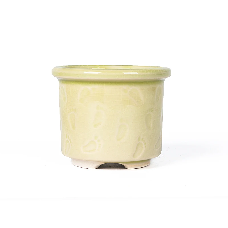 Custom logo mini colorful ceramic pot mini plants vessel ceramic houseplants pot indoor flowerpots