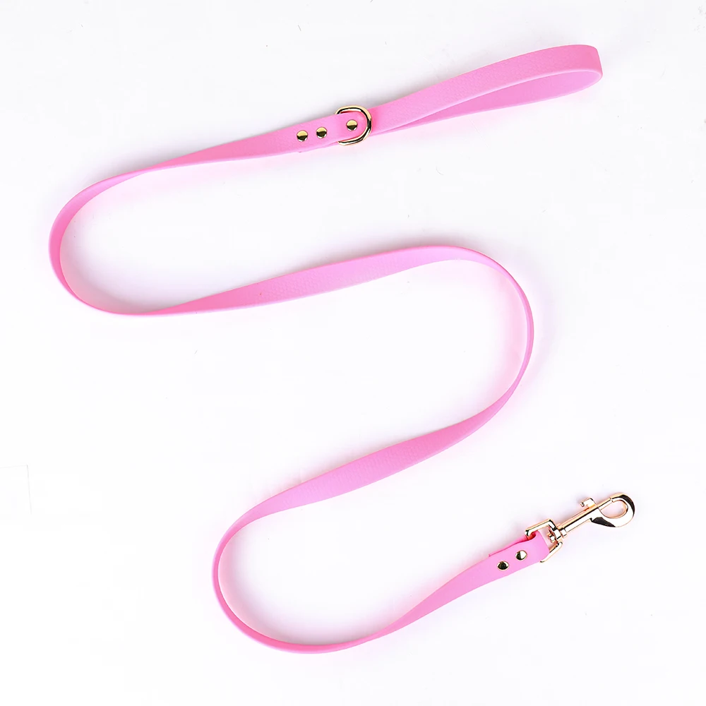 Hands Free 4 in One Dog Leash PVC Dog Collar Leash Outdoor Silicone Non Slip Candy Color Custom Long Pvc Leash