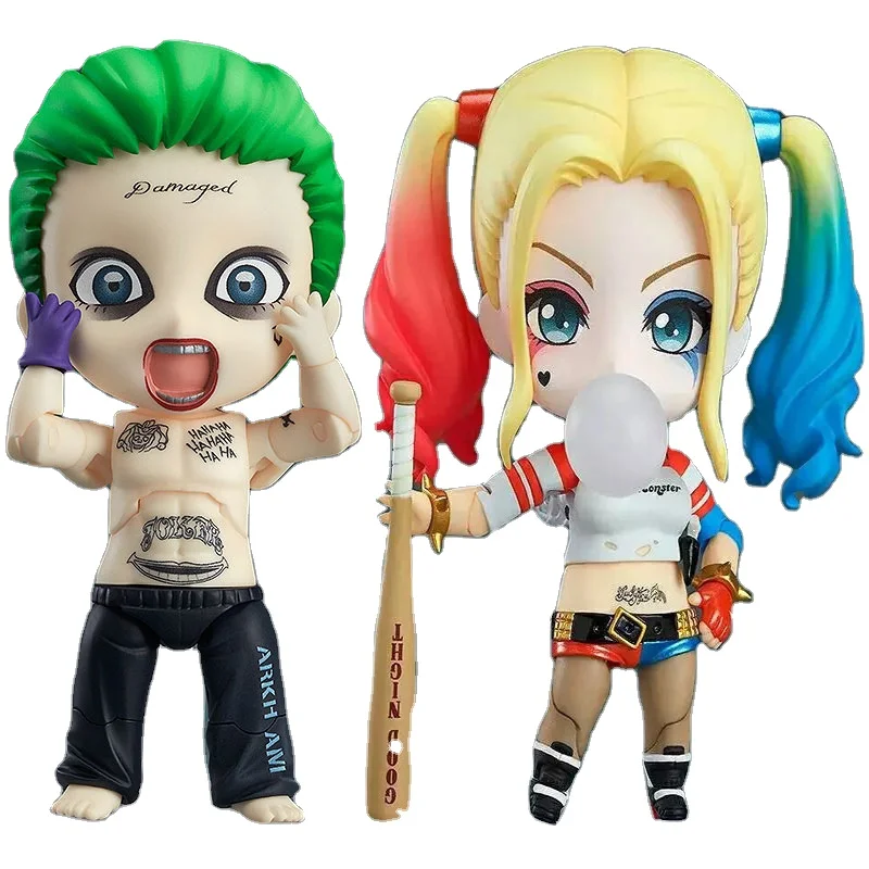 Suicide Squads PVC Toys Garage Kits Joker Action Figures Harley Quinn Nendoroids Doll for Collection Gift for Kids