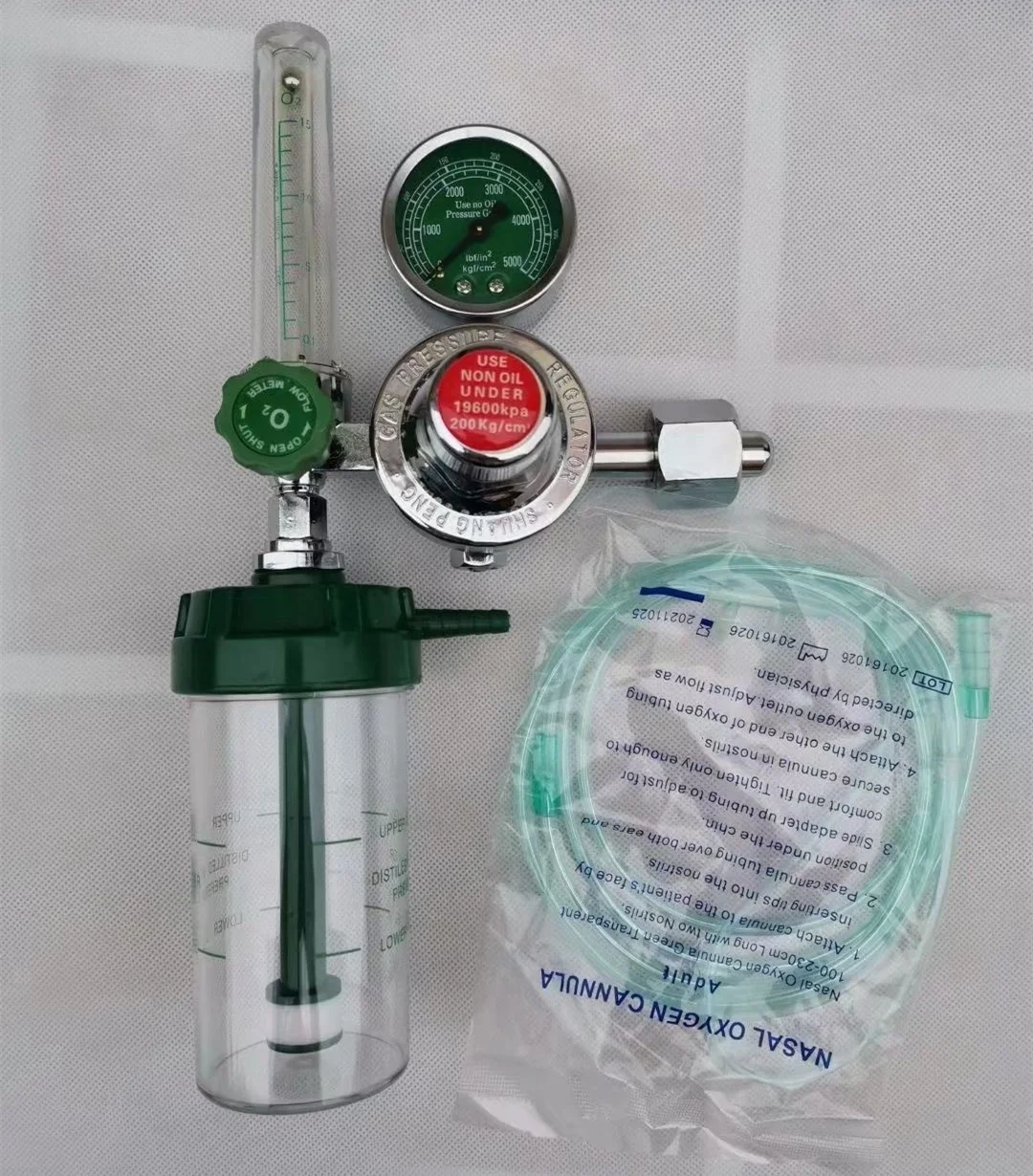 Bestselling Float-Type Medical Oxygen Regulator W/ O2 Humidifier for Oxygen Cylinders