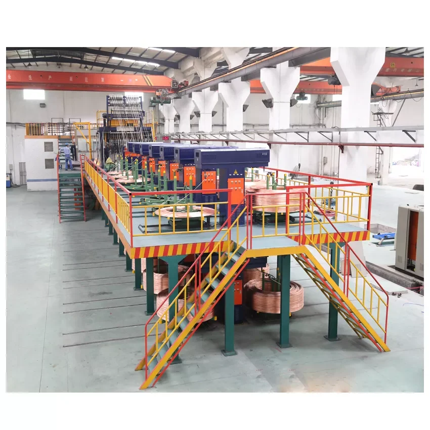 Copper Rod 8mm Continuous casting machine CCR line for bronze ingot and brass ingot making machine