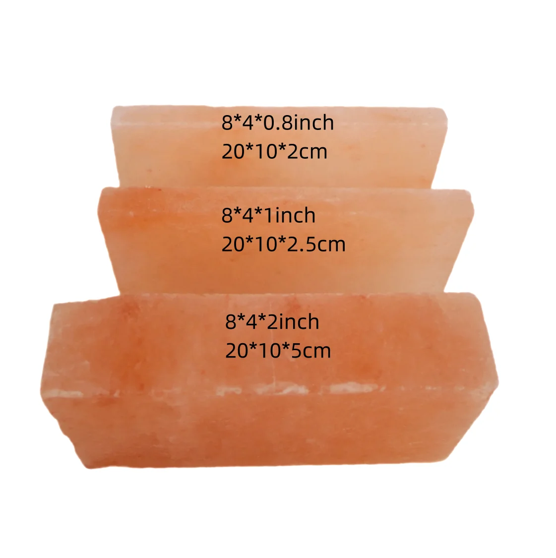 Kangshun customizable Himalayan Salt Tiles For Salt Room Spa Sauna steam room 20*10*2cm
