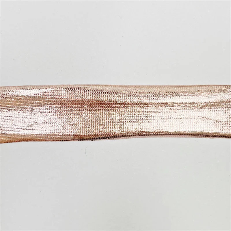 Sparkle Solid Color Hand knitting Spaghetti Glossing Shiny Leather Polyester Metallic t-Shirt Yarn For Crochet Bags Baskets