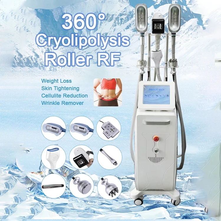 The Newly Upgraded  Radio Frequency Skin Tightening Fat Freezing Machine Slimming Shaping  Weight Loss Ultrasound Cavitation
