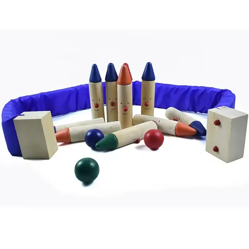 Premium  Yard Game Set Wooden Outdoor Lawn Viking Chess Game for Fun Family Game