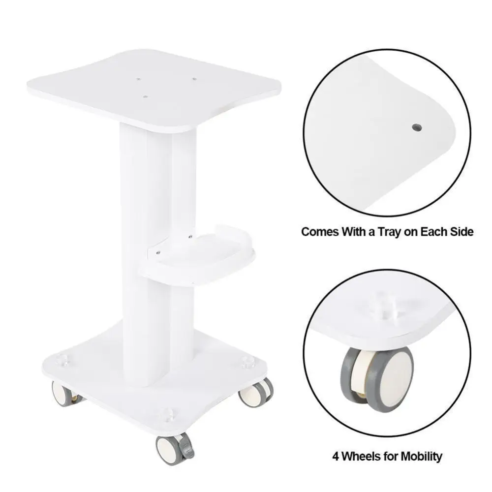 Двухслойная титановая тележка оборудование инструменты маленькая пузырчатая машина для мытья бровей тележка для салона красоты