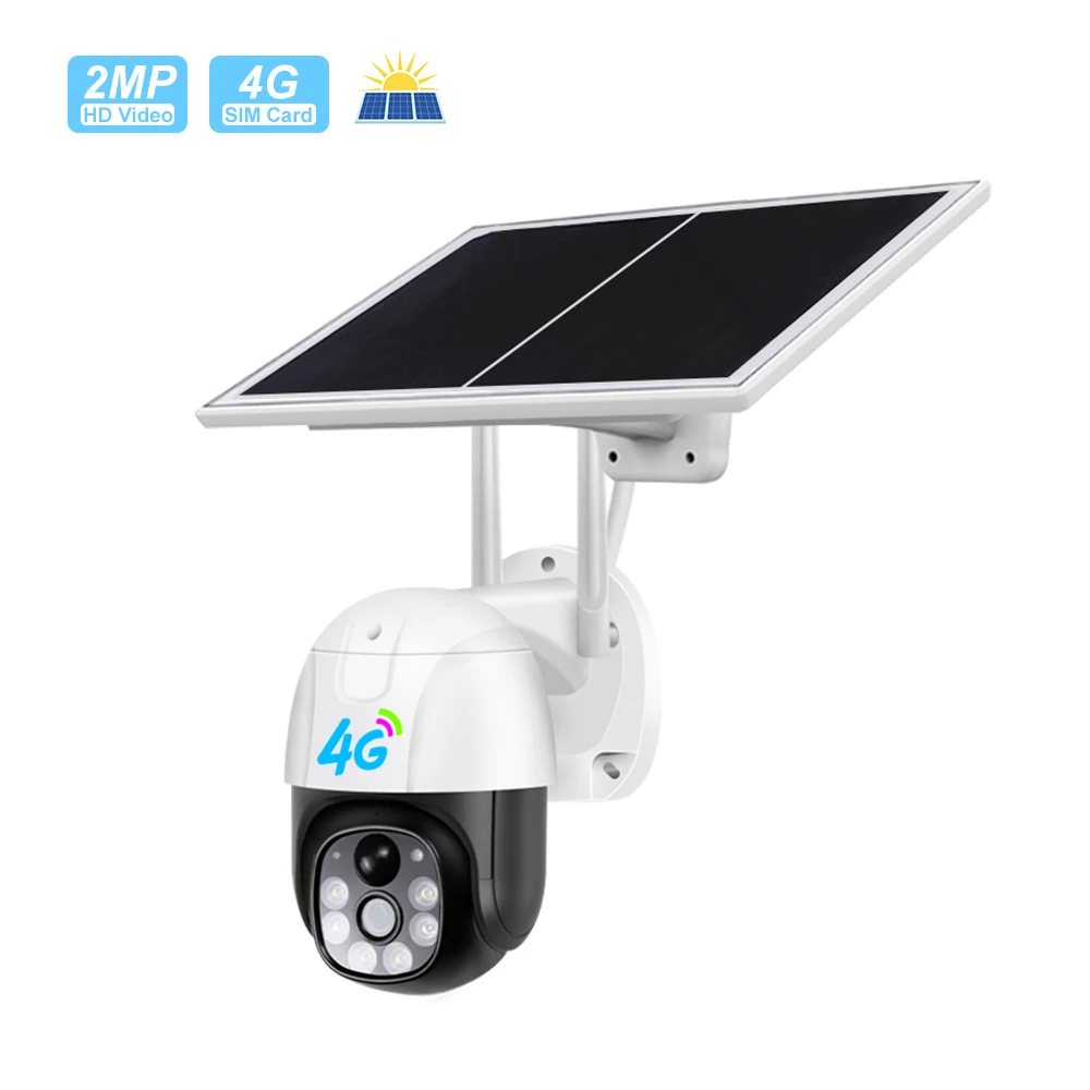 Used Globally Solar Camera 4g PIR Low Powered Battery Sim Card Solar Camera 4g Outdoor Ptz