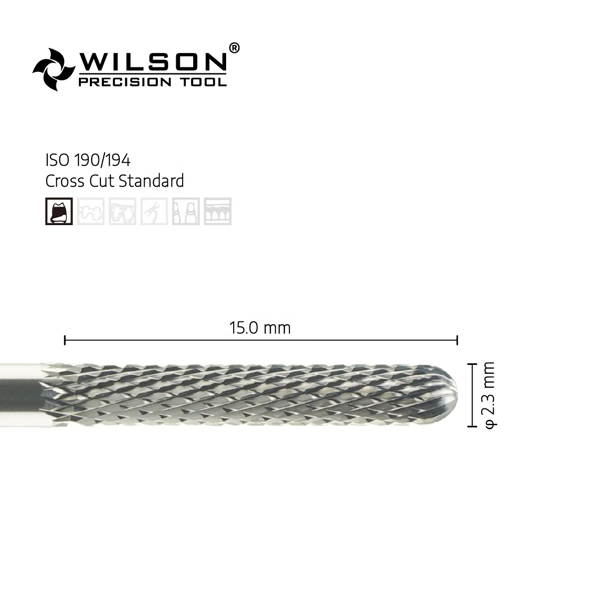 5401103 Nail Bit Factory Wholesale Domed End Tungsten Carbide Dental Polishing Bur for Dental Laboratory/Dental Polishing