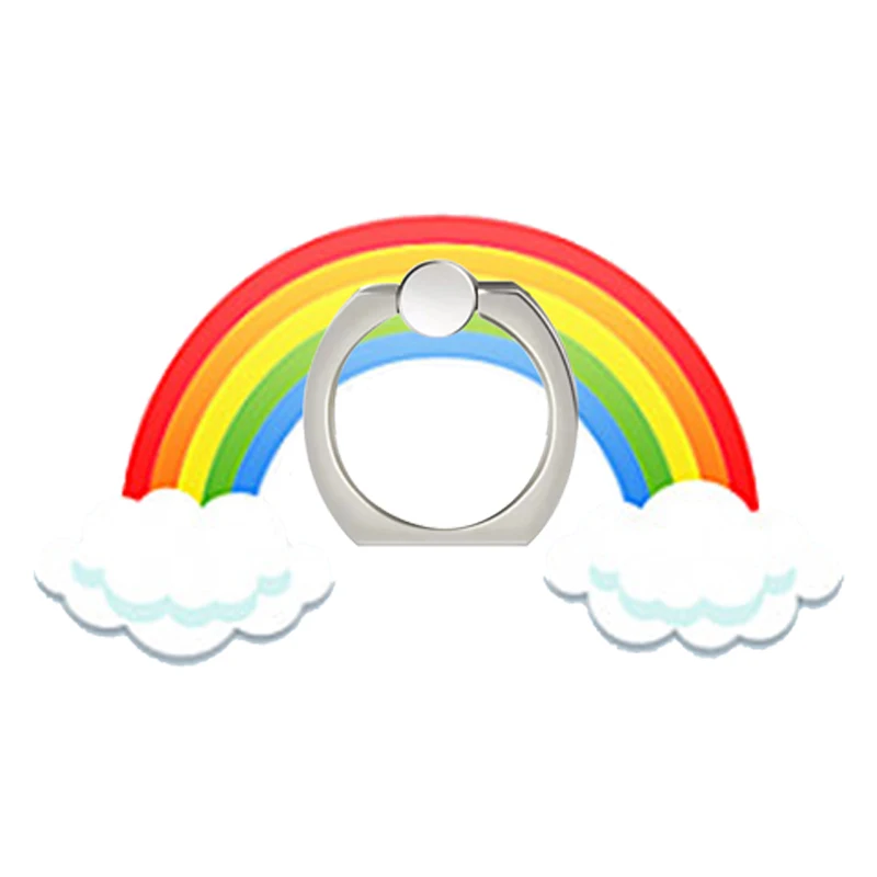 Creative mobile phone bracket cartoon bracket 360 degree rotation lazy desktop bracket ring buckle promotional gift custom