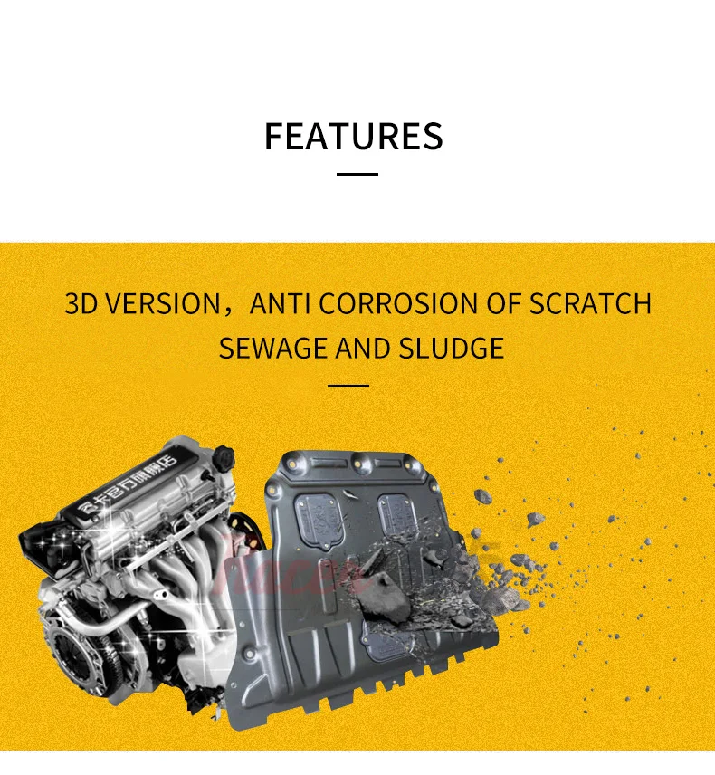 Engine Guard High Protective Scratch-resistant chassis 3d Fully Covered Use for Tucson   2015- 2020