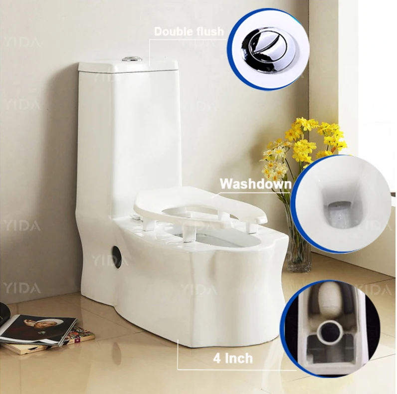 new design!! seat toilet combo with squatting toilet, high water tank squatting and sitting toilet