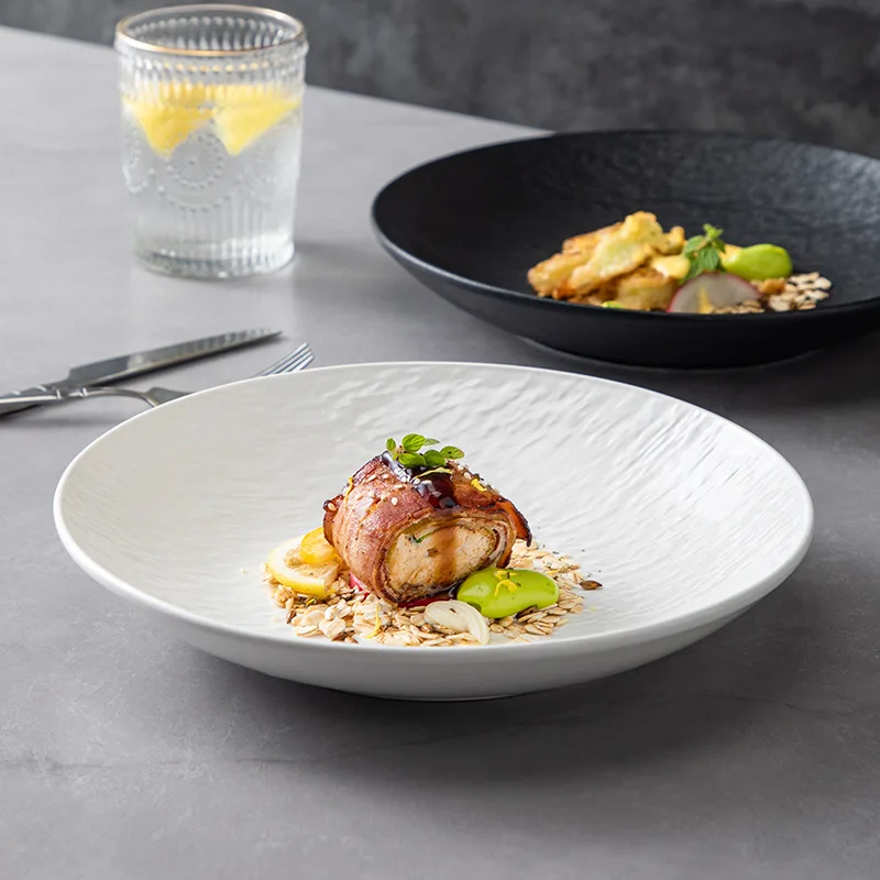 Wholesale Nordic ceramic plate set dinnerware restaurant hotel plate