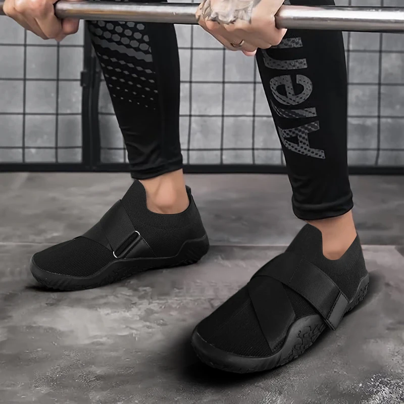 Men Women Lifting Shoes Training Weightlifting Shoes Rubber Non-Slip Outsole Gym Squat Shoes