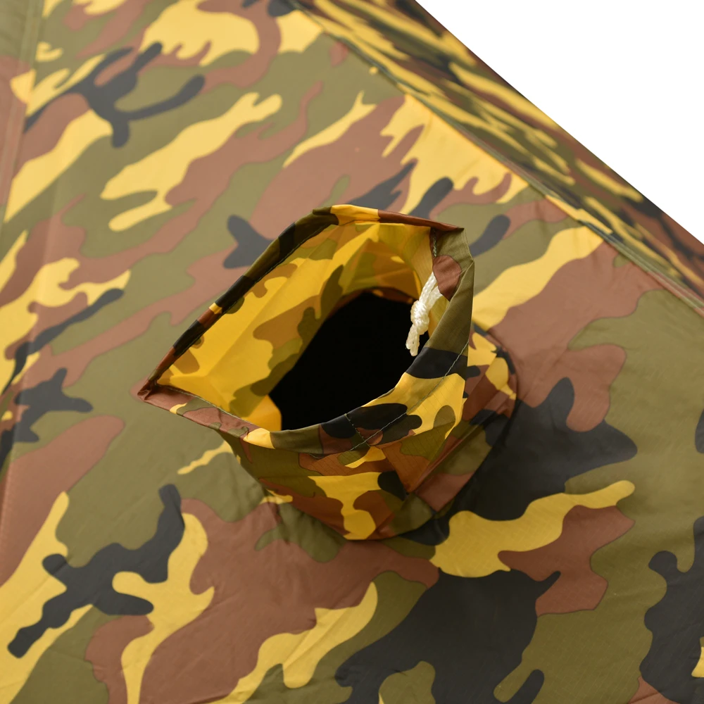 Collapsible Polyester Fabric Double Layer 4 person tent camouflage tent hunting tent