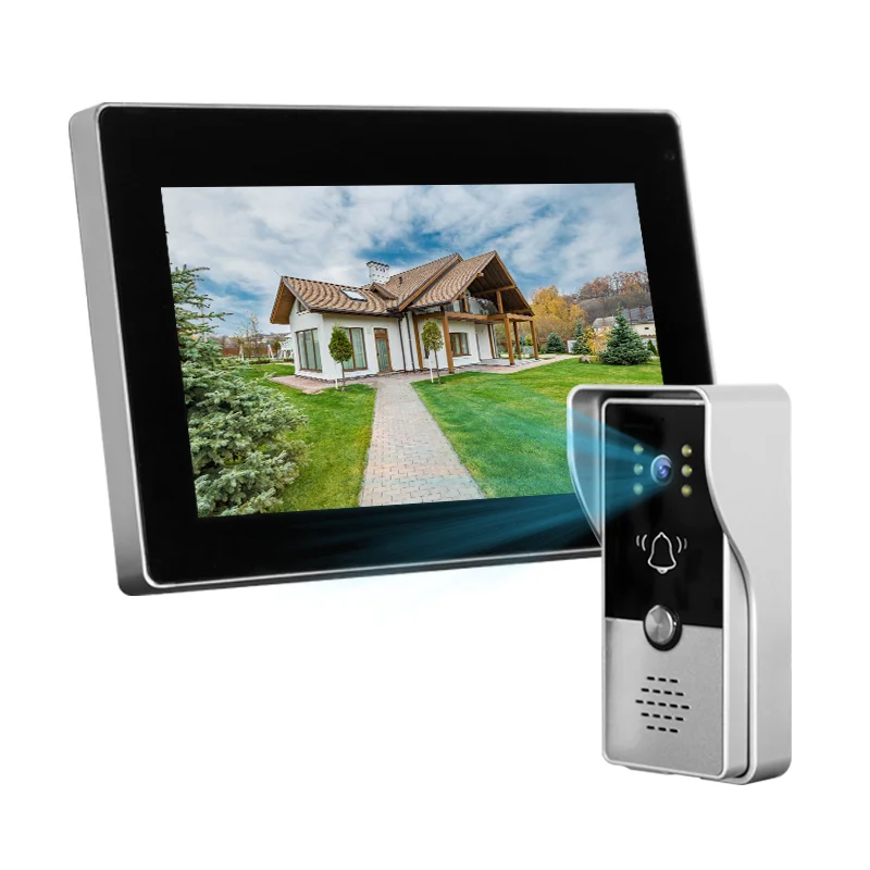Mingke 4-Wire Connection Night Vision Supported  Factory Price Villa Intercom Doorbell Video Door Phone With 700TVL  Camera