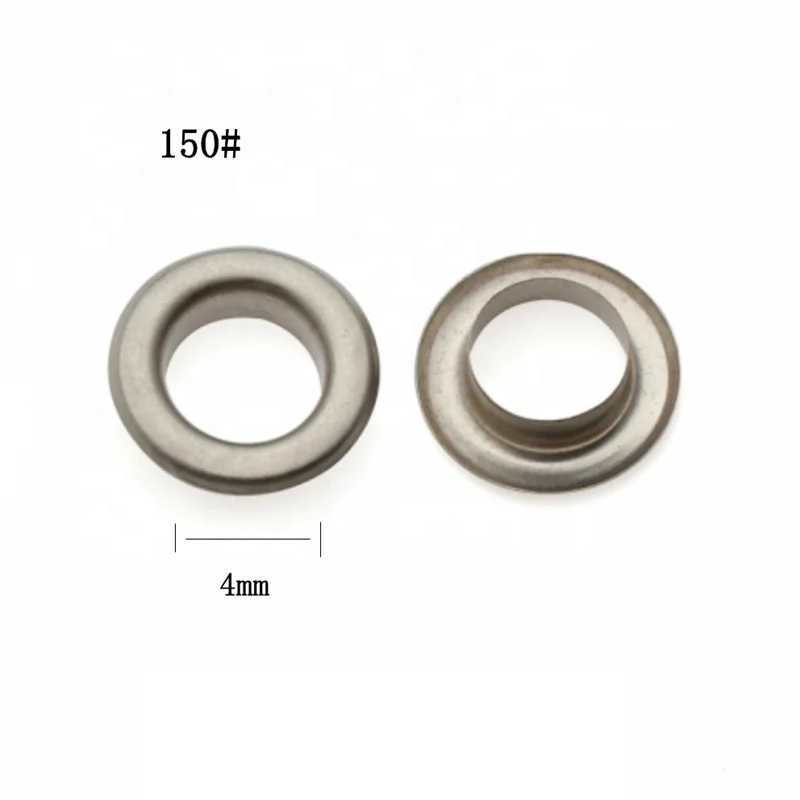 Круглые медные латунные 4 мм 150 # оптовая продажа кольцевых пуговиц с капюшоном обувь занавес на заказ люверсы для одежды