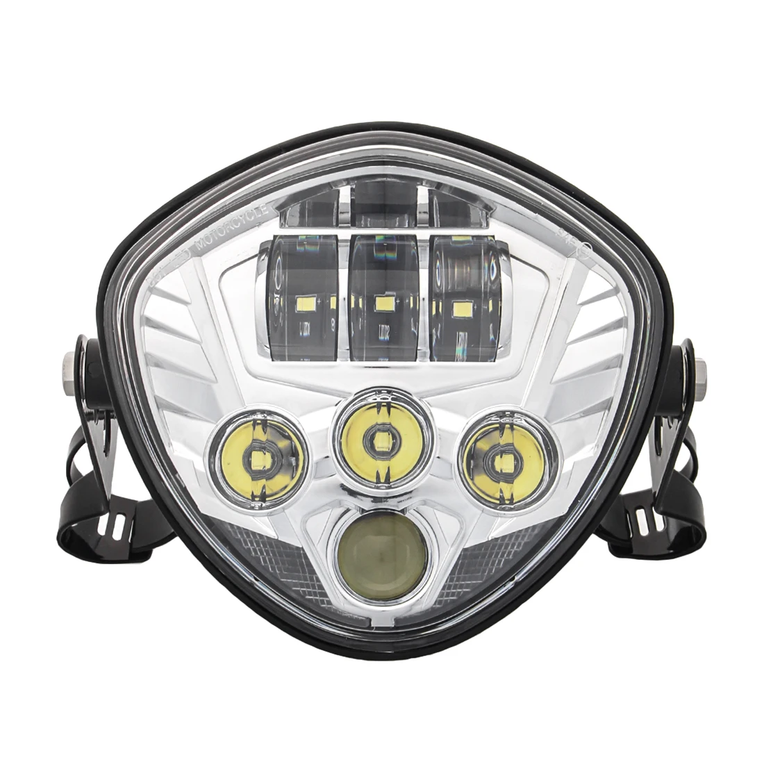 Chrome Bezel C-reeLED Motorcycle Headlight wit 50W Beam for Vic-tory Cross-Country Motorcycle headlight Assembly for Vic-tory