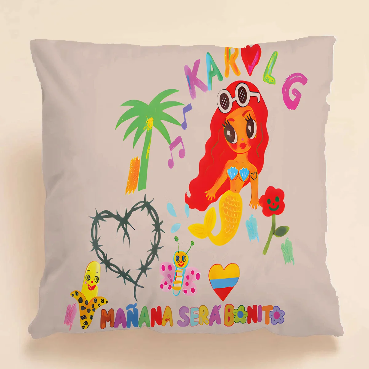 NOT MOQ Newest Karol G Manana Sera Bonito Custom Cartoon Karol G Manana Animes Sera Bonito Pillowcase