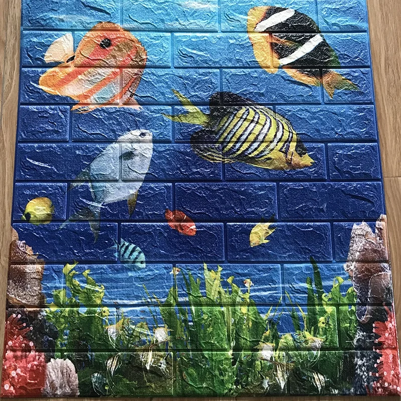 Мультяшная самоклеящаяся пена домашнее украшение 3d обои для детской комнаты